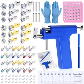 Evatage Ear Piercing Gun with Piercing Tools Kit, Professional Ear Nose Piercing Gun Machine Set for Salon At Home Piercing