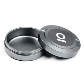 ONGROK ZPuck, Aluminum Pouch Holder, Metal Airtight/Air Proof Storage Container, Preserve Flavor, Sleek and Portable Tin Holder for Pouches & Small Essentials (Gunmetal)