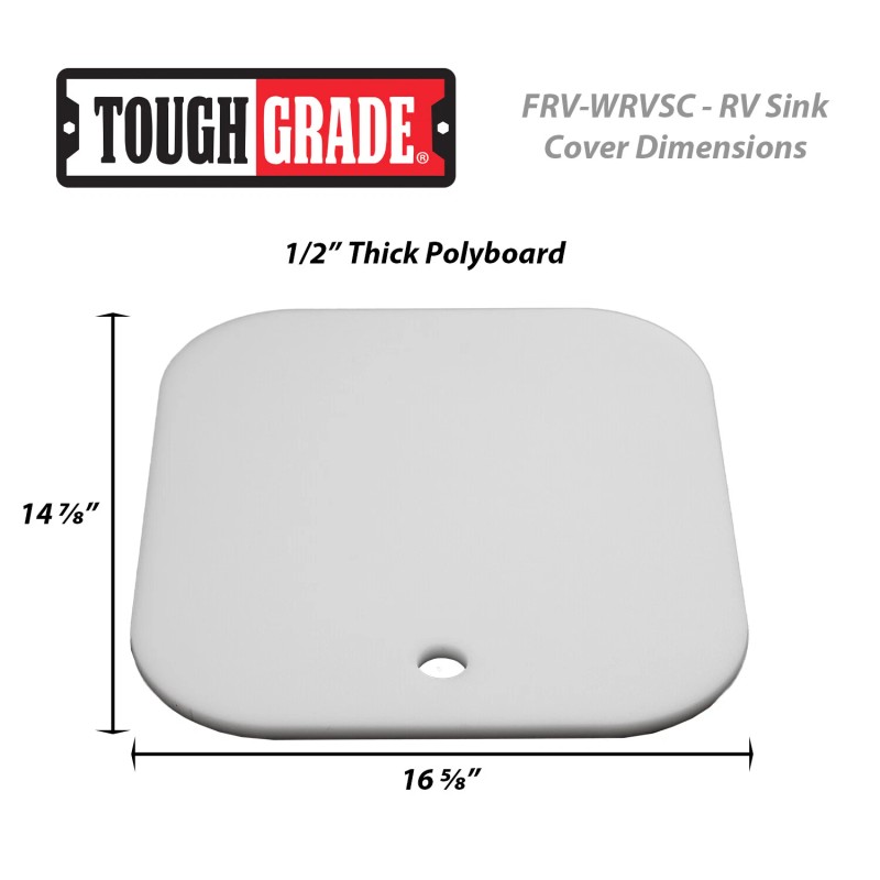 NA Toughgrade RV Sink Cover 13 ¾"W X 14 ¾"L