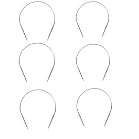 Stainless Steel Circular Knitting Needles Set Round Metal 16 Inch Kit Size （0/2.5/6/8/10/13）