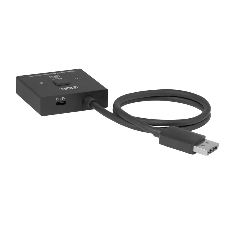 Club 3D DisplayPort Bi-Directional Switch, 8K60Hz / 4K120Hz, 2 Inputs,