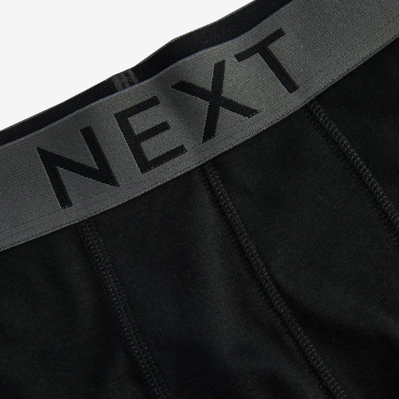 NEXT Essential Men's Hipster Boxer Shorts with Elastic Waistband, Pack