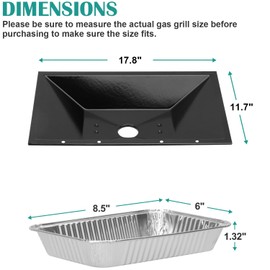 99250 Grease Tray with 6415 Aluminum Foil Liner for Weber Spirit 300 Series(2007-2012), Catch Pan for Weber Spirit E-310/E-320/SP-320, Genesis Silver B/C, Genesis 1000/2000/3000, Genesis Gold B/C