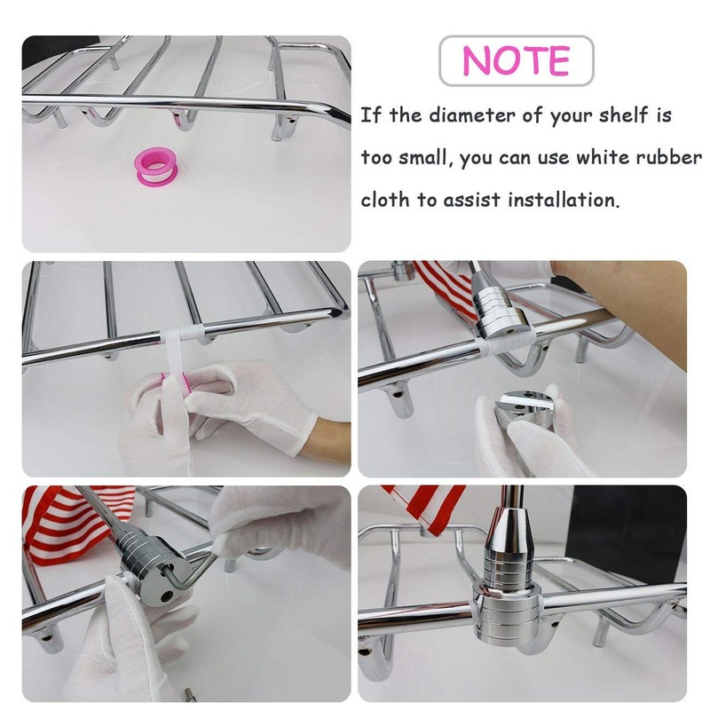 Espear Motorcycles American Flag and US Military Army Flags Holder