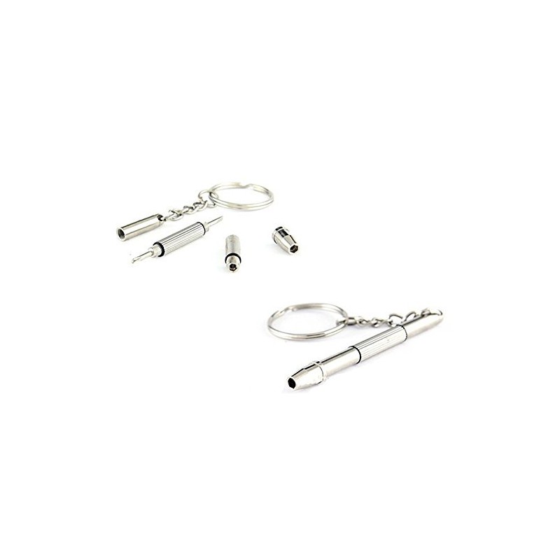 Foopp Keychain Durable in Use Durable Service Screwdriver Eyeglass Sunglasses