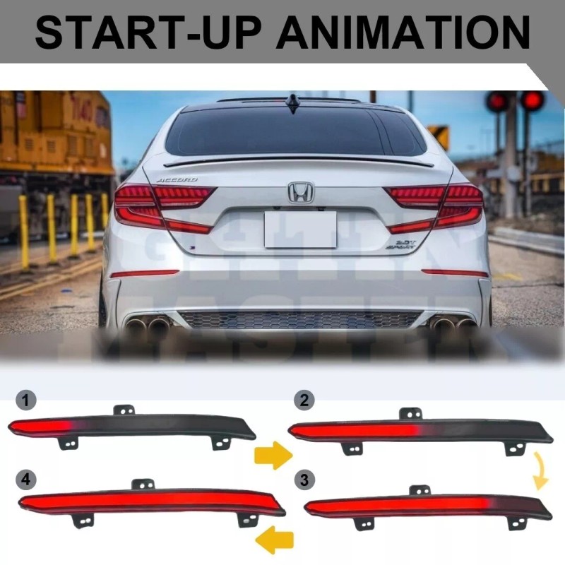 lighting_master 1 Pair For Honda Accord 2018-2022 w/ Animation Smoke