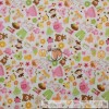 Riley Blake Designs BonEful FABRIC FQ Cotton Quilt White Pink