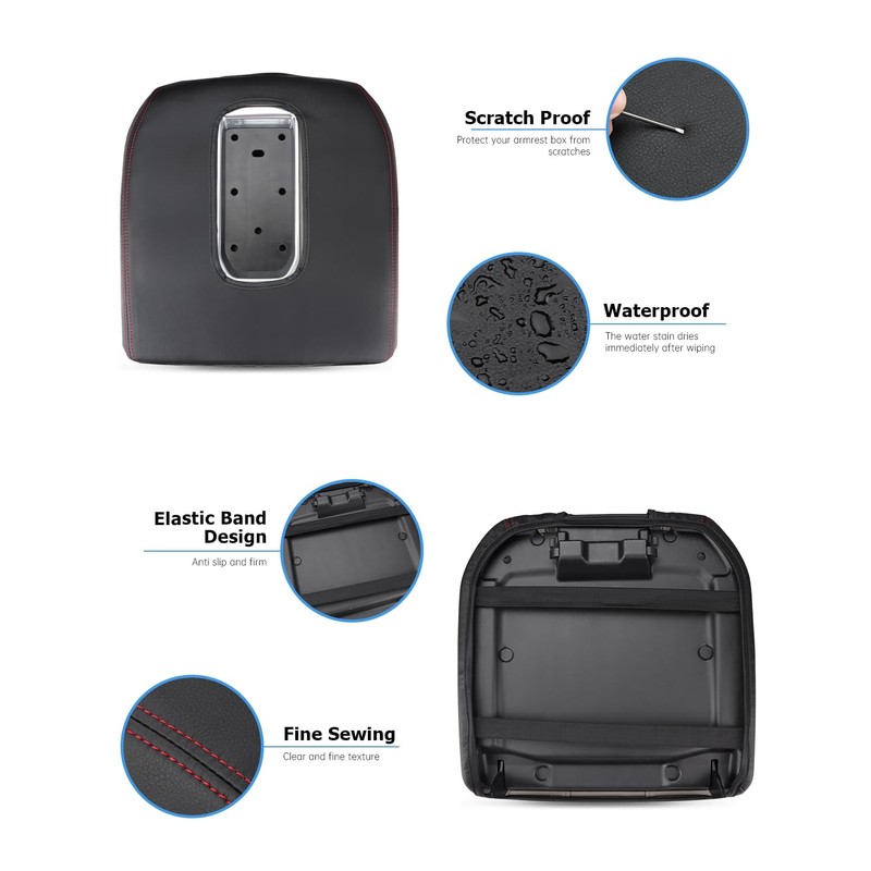 INTGET Center Console Cover for Chevy Silverado & GMC Sierra