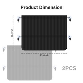 2PCS Car Window Shades,Suction Cup Mount Car Side Window Sun Shade for Sun Protection,Universal Window Covers for Privacy CCar Accessories Interior for Most Cars Trucks SUVs