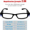 VS EYEWEAR 4 Pcs Reading Glasses Led Lighted Readers in
