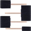 YALOJE 4 pcs Foam Paint Brushes, 1"/2"/3"/4" Reusable Wood Handle