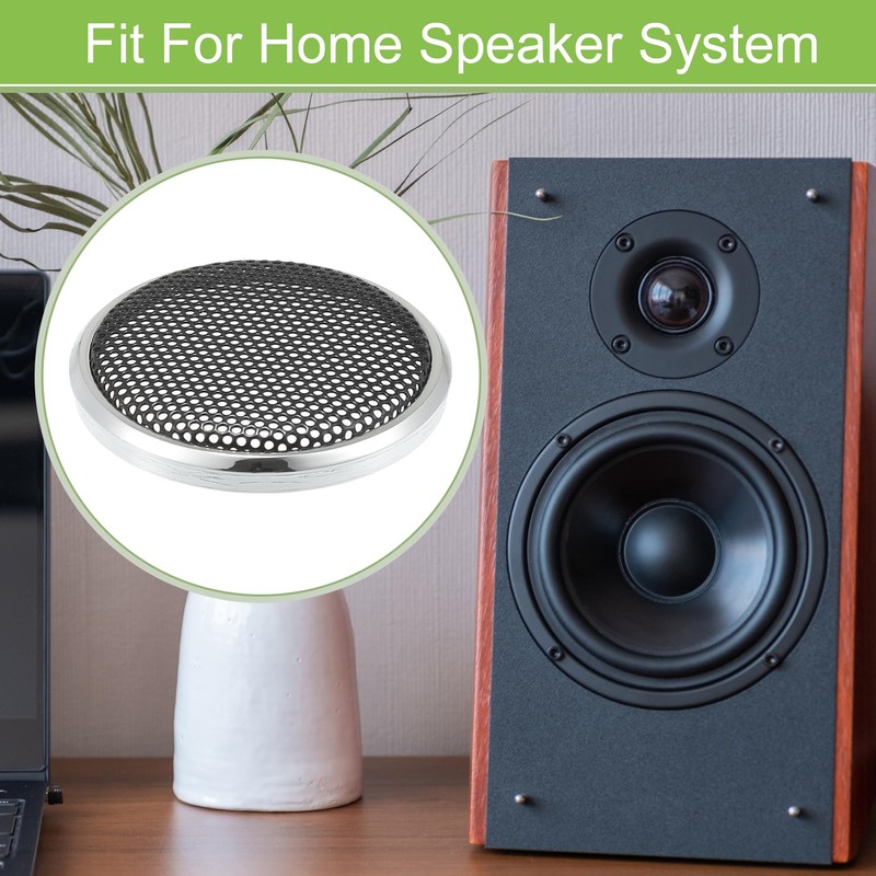 X AUTOHAUX Universal 1" Car Speaker Grills Cover Mesh Round