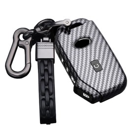 SANRILY Remote Key Cover Case for Kia K5 2021 Smart Keychain Shell Black