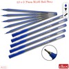 ELKOS BLUE Ballpoint Pens, 0.7mm Fine Point, Pack of 10,