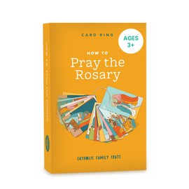 How to Pray the Rosary Cards - 27 Catholic Prayers Cards with 1.5" Metal Ring - Vibrant Colors, 2.5" x 4" Religious Cards - Ideal Rosary Gift for Children and Adults