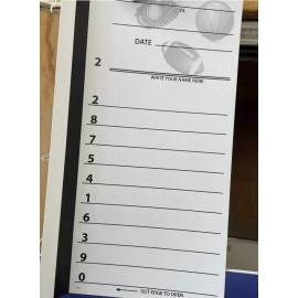 50 Count 10 Line Football Cards Raffle Tickets Gambling Strip Card Tear Off