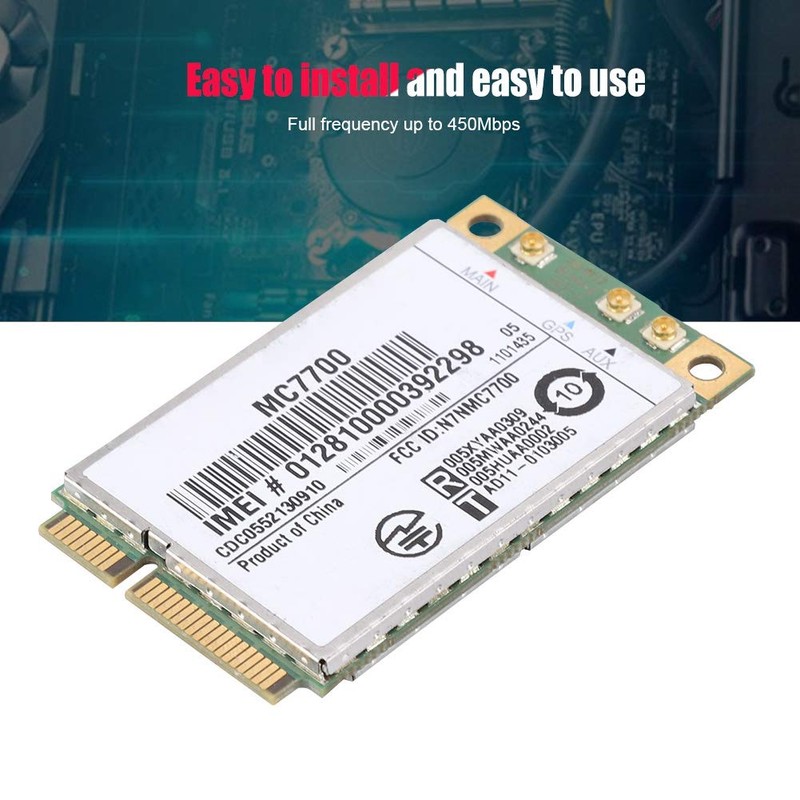 4G Network Card, PCI-E Module, MC7700 PCI-E 100Mbps 3G/4G LTE