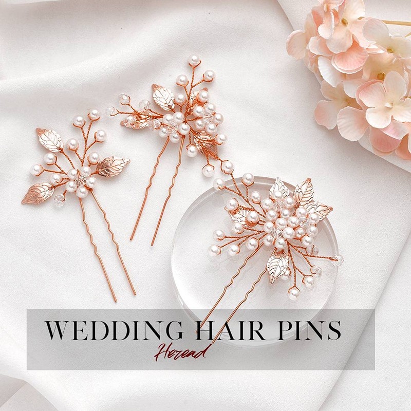 Heread Pearl Bride - Horquillas para el pelo para novia