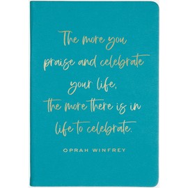 Eccolo Medium Lined Journal Notebook, Flexible Cover, A5 Writing Journal, 256 Ruled Ivory Pages, 3 Ribbon Bookmarks, Lay Flat, Notebook for Work or School (Teal, 5.75-x-8.25 inches)