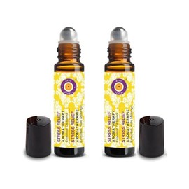 Deve Herbes STRESS RELIEF - Aromatherapy Essential Oil Blend of Lavender, Bergamot, Petitgrain, Mandarin & Grapefruit Essential oils 10ml X 2 (0.66oz)