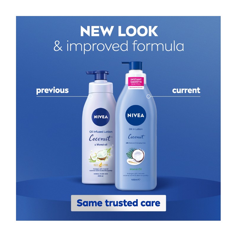 Nivea Oil Infused Coconut and Monoi Oil Body Lotion 400ml