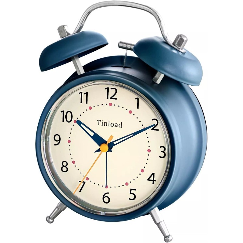 Tinload Vintage Style Loud Alarm Clock for Heavy Sleepers Adults,