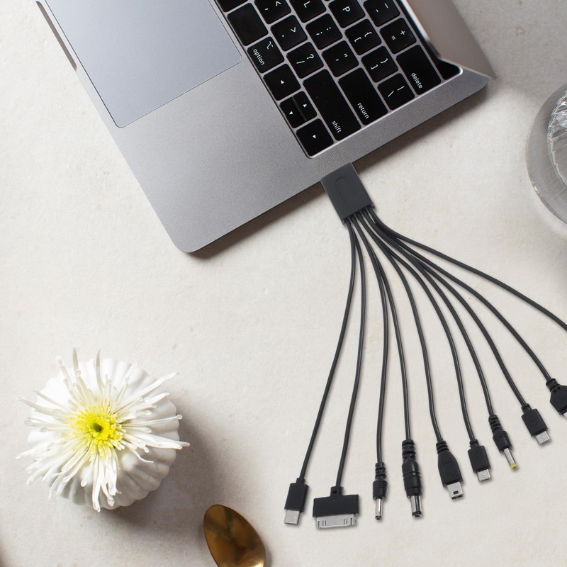 QfwdfcTrenz 10 in 1 USB Cables, Universal USB to Multi