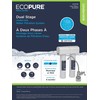 EcoPure ECOP20 Dual Stage Undersink Water Filtration System, 1 Count