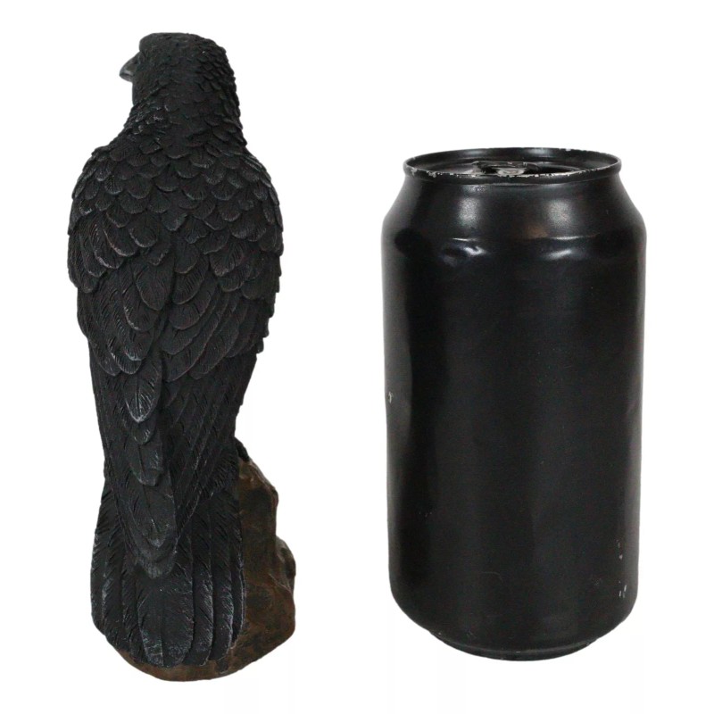 Ebros Gift Gothic Raven Statue Crow Scavenger Bird Perching On