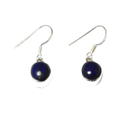 Lapis Lazuli Earrings 925 Sterling Silver (LLE2103161), Sterling Silver, Lapis Lazuli
