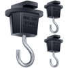 共同照明 Set of 3 Hanging Hooks for Duct Rail Wiring