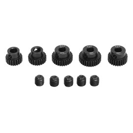 48DP Pinion Gear Set 5.0mm Chrome Molybdenum Alloy Steel 21T 23T 25T 27T 29T RC Motor Gear for Remote Control Car Motor