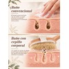 Cepillo corporal exfoliante de cerdas naturales KQQKDYIR – set 2