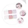 Baluue 6pcs Nail Storage Organizer Box Portable Nail Holders Storage