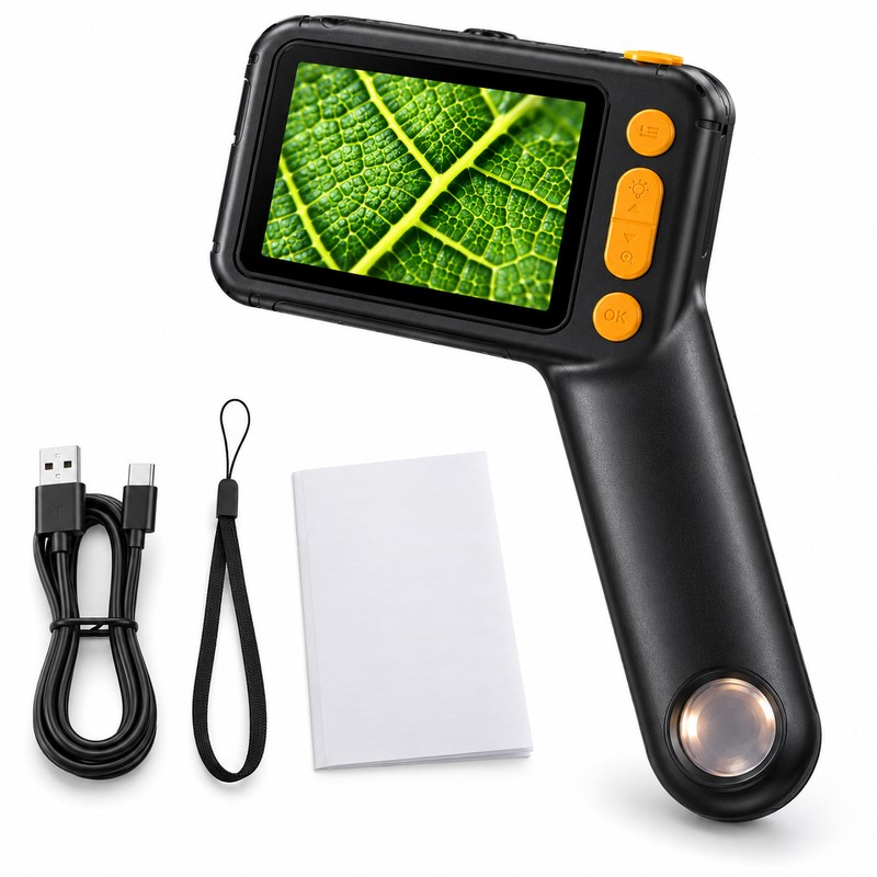 Handheld Digital Microscope for Coin Collecting & PCB Inspection –