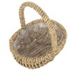 Red Hamper C112 Seagrass Small Seagrass Plastic Lined Shopping Basket