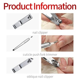 Korean Nail Clipper World No. 1. Three Seven (777) Travel Manicure Grooming Kit Nail Clipper Set MADE IN KOREA, SINCE 1975 (4112B)