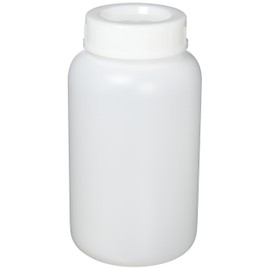 Sanbo PE Wide Mouth Bottle, White, 2 L