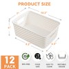 12 Pack Plastic Storage Baskets for Organizing, Storage Baskets for