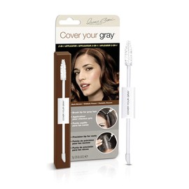 Cover Your Gray Aplicador de varilla de rímel y punta de esponja 2 en 1 - Marrón oscuro