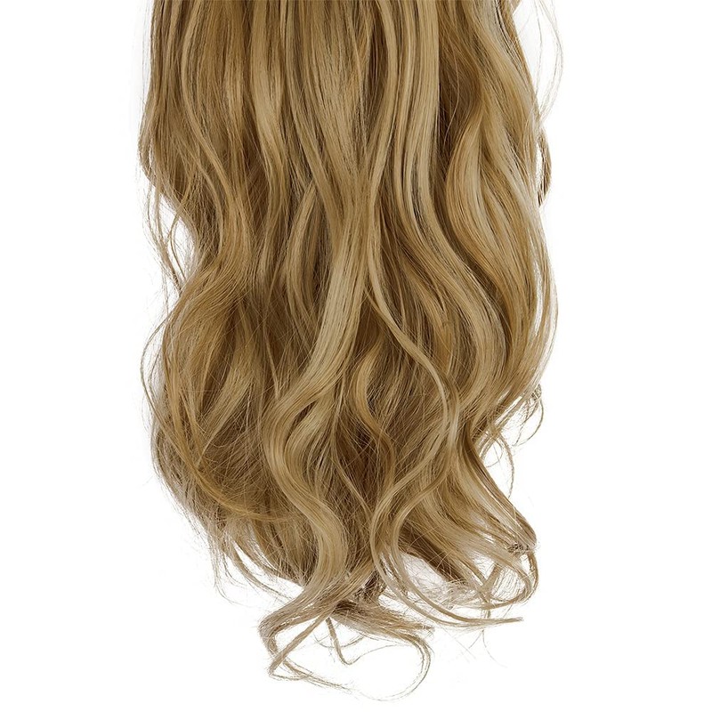 OMGREAT 24 Inch Clip in Hair Extensions Wavy Curly Full