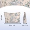 Iridsmole Cosmetic Bag for Women, Floral Canvas Toiletry Bag with