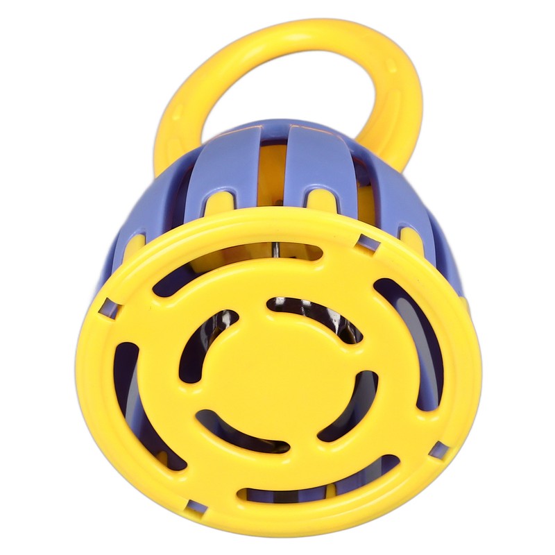 Handled Cage Bell Babies Rattle Orff Plastic Kids Music Percussion
