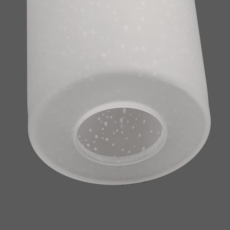 Voguad 3 Pack Frosted Seeded Glass Cylinder Lamp Shade, Light