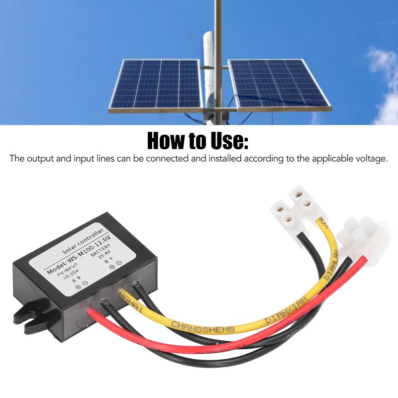 MPPT Solar Controller Protective Control Panel Switch Battery Charging Supplies