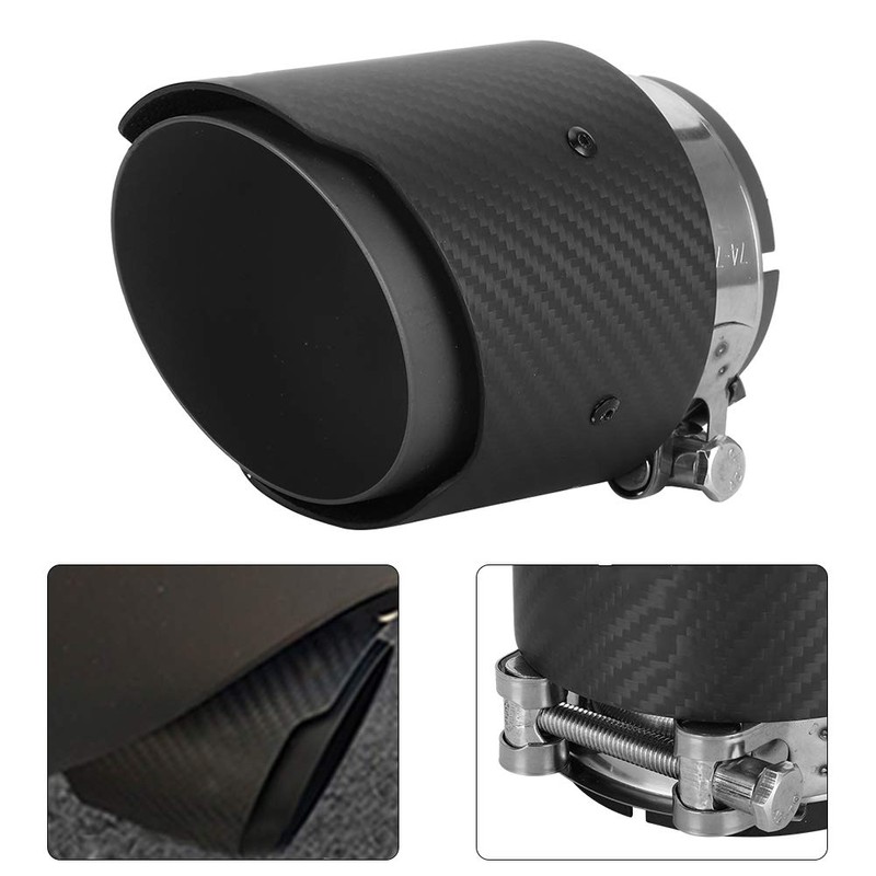 Carbon Fibre 80 mm Inlet 101 mm Outlet Tail Throat
