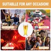 MICHELY Unbreakable Tall Pilsner Beer Glasses Set of 4 (16.5