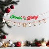 Christmas Santa Baby Banner Set, Santa Baby Glitter Text with