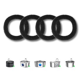 Vekonn Replacement Foam Filter for Stainless Steel Cat Water Fountain, Pack of 4