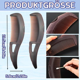 Kamm für Saubere Kopfhaut, 2 Stück Anti Schuppenkamm Hohlzahnung, Kamm Kopfhaut Reinigung für Männer Frauen zum Entfernen von Schuppen und Schmutz